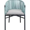 KARE Design Chaise a. acc. Santanyi vert pétrole> Meubles