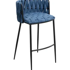 KARE Design Chaise de bar Saluti bleu 77cm> Meubles