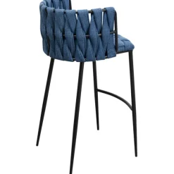 KARE Design Chaise de bar Saluti bleu 77cm><noscript><img width=