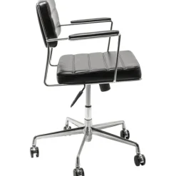 KARE Design Chaise de bureau pivotante Dottore noir><noscript><img width=
