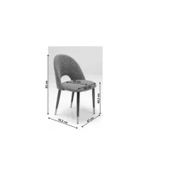 KARE Design Chaise Iris velours taupe (2/set)><noscript><img width=
