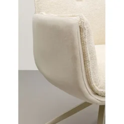 KARE Design Chaise pivotante à acc. Hilla blanc><noscript><img width=