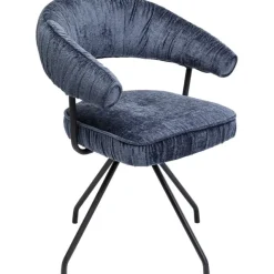 KARE Design Chaise pivotante Arabella bleu><noscript><img width=