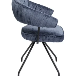 KARE Design Chaise pivotante Arabella bleu><noscript><img width=