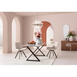 KARE Design Chaise pivotante Baron crème> Meubles