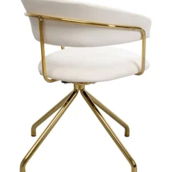 KARE Design Chaise pivotante Belle velours crème><noscript><img width=