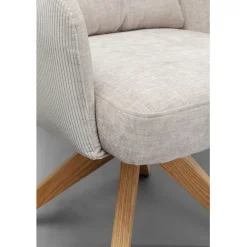KARE Design Chaise pivotante Bosse nature><noscript><img width=
