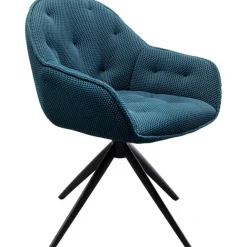 KARE Design Chaise pivotante Carlito Mesh vert pétrole><noscript><img width=