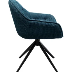 KARE Design Chaise pivotante Carlito Mesh vert pétrole><noscript><img width=
