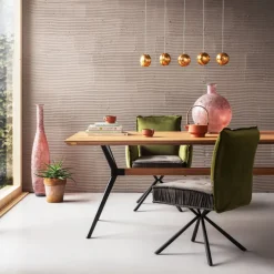 KARE Design Chaise pivotante Chelsea vert> Meubles