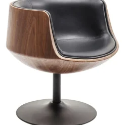KARE Design Chaise pivotante Club noyer><noscript><img width=