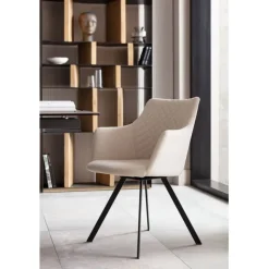 KARE Design Chaise pivotante Coco crème> Meubles