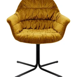 KARE Design Chaise pivotante Colmar jaune> Meubles