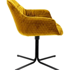 KARE Design Chaise pivotante Colmar jaune><noscript><img width=