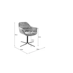 KARE Design Chaise pivotante Colmar vert><noscript><img width=