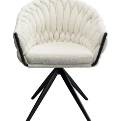 KARE Design Chaise pivotante Knot bouclé> Meubles