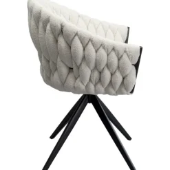 KARE Design Chaise pivotante Knot bouclé><noscript><img width=