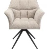 KARE Design Chaise pivotante Thinktank Beige> Meubles