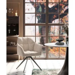KARE Design Chaise pivotante Thinktank Beige> Meubles
