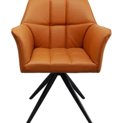 KARE Design Chaise pivotante Thinktank cognac> Meubles