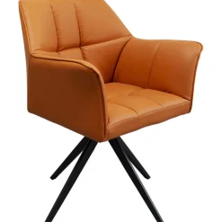 KARE Design Chaise pivotante Thinktank cognac> Meubles