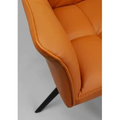 KARE Design Chaise pivotante Thinktank cognac><noscript><img width=