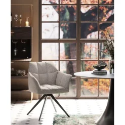 KARE Design Chaise pivotante Thinktank gris> Meubles