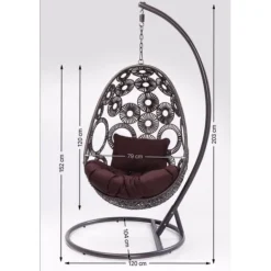 KARE Design Chaise suspendue Ibiza blanc><noscript><img width=