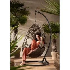 KARE Design Chaise suspendue Ibiza marron><noscript><img width=