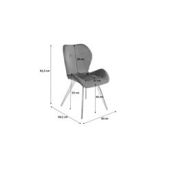 KARE Design Chaise Viva gris-chromé><noscript><img width=