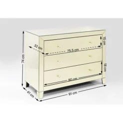 KARE Design Commode Luxury Pearl 3-tiroirs><noscript><img width=