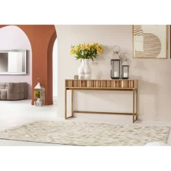 KARE Design Console Concertina nature 136x40cm><noscript><img width=