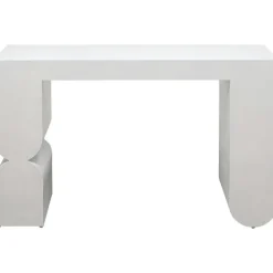 KARE Design Console Curve blanc 120x76cm> Meubles