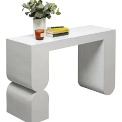 KARE Design Console Curve blanc 120x76cm><noscript><img width=