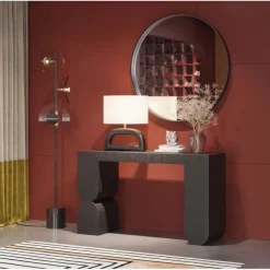 KARE Design Console Curve noir 120x76cm><noscript><img width=