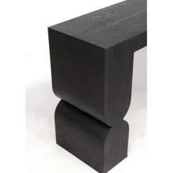 KARE Design Console Curve noir 120x76cm><noscript><img width=