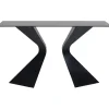 KARE Design Console Gloria noit céramique 140x81cm> Meubles