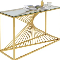 KARE Design Console Laser doré 120x40><noscript><img width=