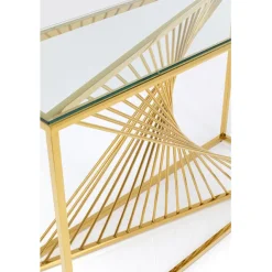 KARE Design Console Laser doré 120x40><noscript><img width=
