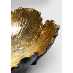 KARE Design Coupe décorative Flower Bloom noir-doré Ø25cm><noscript><img width=