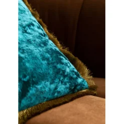 KARE Design Coussin Cannes pétrole 45x45cm><noscript><img width=