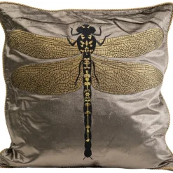 KARE Design Coussin Glitter Dragenfly marron 40x40cm> Accessoires