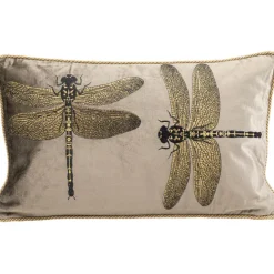 KARE Design Coussin Glitter Dragonfly marron 50x30cm> Accessoires