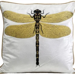 KARE Design Coussin Glitter Dragonfly blanc 40x40cm> Accessoires