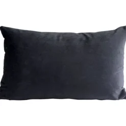 KARE Design Coussin Grete Plaid noir 50x30cm><noscript><img width=