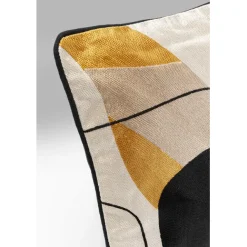 KARE Design Coussin Kissen Fields jaune 60x40cm><noscript><img width=