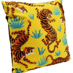 KARE Design Coussin Tiger Love jaune 45x45cm> Accessoires