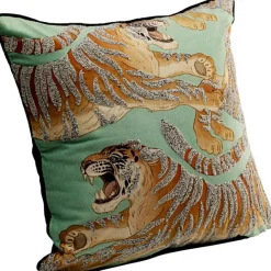 KARE Design Coussin Tiger Love vert menthe 45x45cm> Accessoires