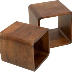 KARE Design Cubes carrés Authentico (set de 2)> Meubles