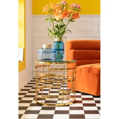 KARE Design Elément d assise Wave orange><noscript><img width=